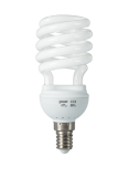 Лампа энергосберегающая E14 20W 2700K полуспираль T2  матовая 171120