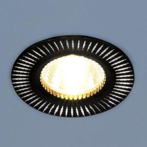Встраиваемый светильник Elektrostandard 2003 MR16 BK/SL черный/серебро 4690389060441
