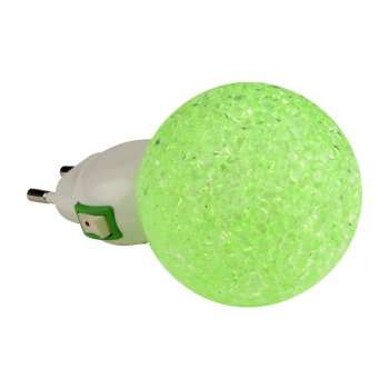 Настенный светодиодный светильник (10330) Uniel DTL-309-Шар/Green/1LED/0,1W