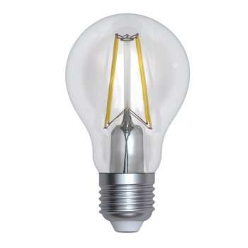 Лампа светодиодная филаментная диммируемая (UL-00005184) Uniel E27 12W 4000K прозрачная LED-A60-12W/4000K/E27/CL/DIM GLA01TR