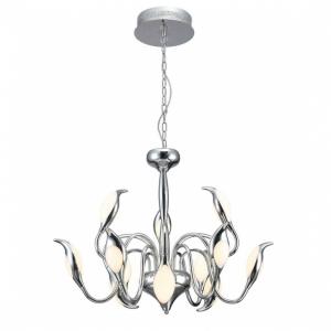 Подвесная светодиодная люстра IDLamp Oktopia 295/12-LEDChrome