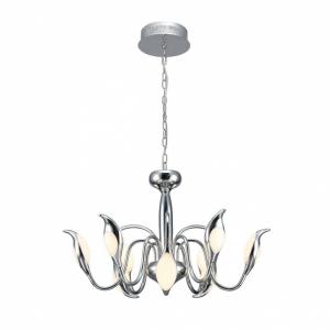 Подвесная светодиодная люстра IDLamp Oktopia 295/9-LEDChrome