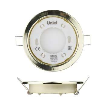 Встраиваемый светильник (UL-00005053) Uniel GX53/H2 Gold 10 Prom