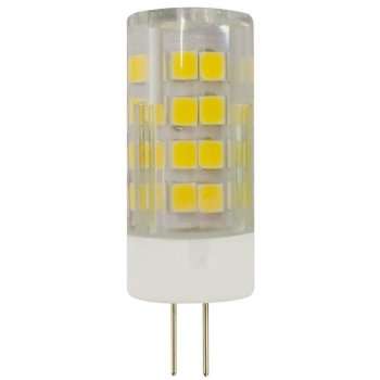 Лампа светодиодная ЭРА G4 5W 2700K прозрачная LED JC-5W-220V-CER-827-G4