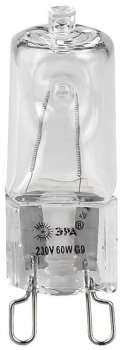 Лампа галогенная ЭРА G9 60W 2700K прозрачная G9-JCD-60-230V-CL