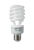 Лампа энергосберегающая E27 26W 4200K спираль Т3 матовая 212226