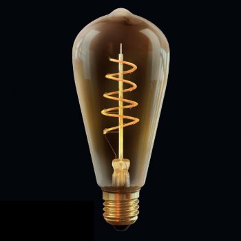 Лампа светодиодная E27 4W 2800К колба прозрачная VG10-ST64GE27warm4W-FB 7077