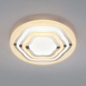 Потолочный светодиодный светильник Eurosvet Siluet 90117/4 хром