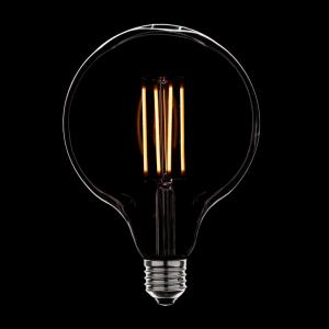 Лампа светодиодная диммируемая E27 4W шар прозрачная 056-786