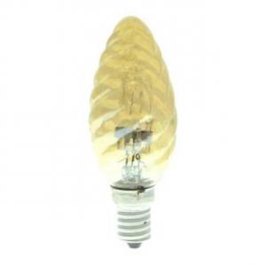 Лампа галогенная (04115) E14 42W свеча витая золотая HCL-42/CL/E14 candle twisted gold