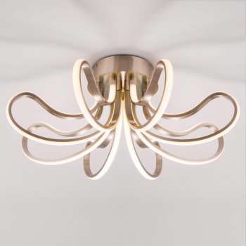 Потолочный светодиодный светильник Eurosvet Lilium 90079/8 сатин-никель