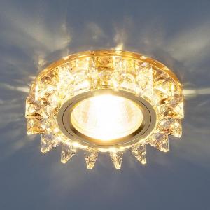 Встраиваемый светильник Elektrostandard 6037 MR16 YL/GD зеркальный/золото 4690389060670