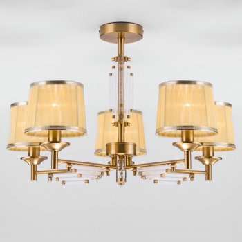Потолочная люстра Eurosvet Amalfi 60081/5 золотая бронза