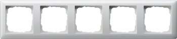 Рамка 5-постовая Gira Standard 55 чисто-белый глянцевый 021503