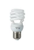 Лампа энергосберегающая E27 15W 4200K спираль матовая 172215