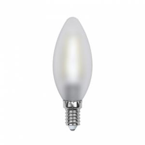 Лампа светодиодная (UL-00000305) E14 6W 3000K свеча матовая LED-C35-6W/WW/E14/FR PLS02WH