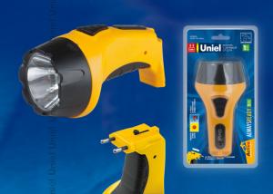 Фонарь светодиодный с зарядкой от сети Uniel (09049) аккумуляторный S-RB012-BA Yellow