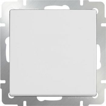 Выключатель одноклавишный проходной белый WL01-SW-1G-2W 4690389045547