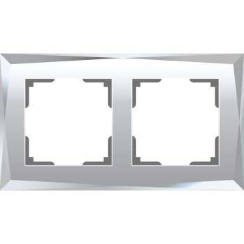 Рамка Diamant на 2 поста зеркальный WL08-Frame-02 4690389143823