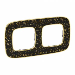 Рамка 2-постовая Legrand Valena Allure Барокко Нуар 754432