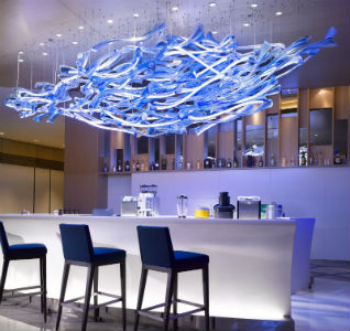 хай-тек стиль светильника