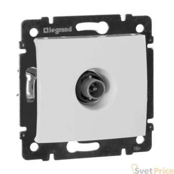Розетка TV оконечная Legrand Valena белая 774430