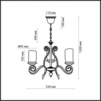 Подвесная люстра Odeon Light Bosta 2438/3