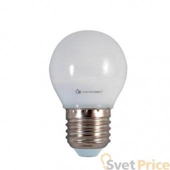 Лампа светодиодная E27 6,5W 4000K шар матовый LE-P45-6.5/E27/840 L133