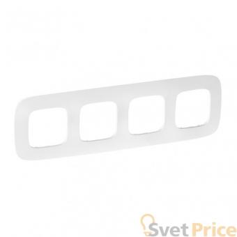 Рамка 4-постовая Legrand Valena Allure Тиснение белое 754374