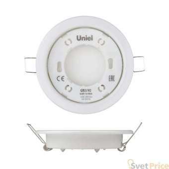 Встраиваемый светильник (UL-00005051) Uniel GX53/H2 White 10 Prom
