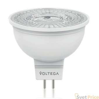 Лампа светодиодная Voltega GU5.3 4W 4000К прозрачная VG2-S1GU5.3cold4W 6950