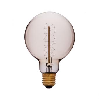 Лампа накаливания E27 40W шар золотой 052-009a