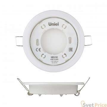 Встраиваемый светильник (UL-00005051) Uniel GX53/H2 White 10 Prom