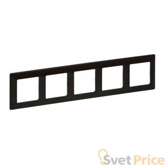 Рамка 5-постовая Legrand Valena Life Темное дерево 754175