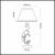 Настольная лампа Odeon Light Pari 2687/1T страна Италия Настольная лампа Odeon Light Pari 2687/1T