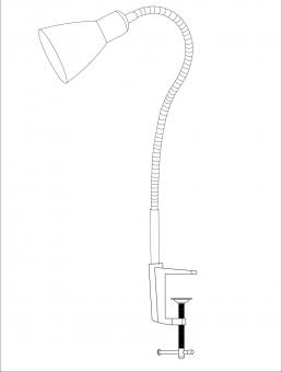 Настольная лампа Odeon Light Pika 2595/1T