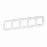Рамка 5-постовая Legrand Valena Allure Тиснение белое 754375