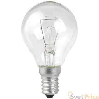 Лампа накаливания ЭРА E14 40W 2700K прозрачная ЛОН ДШ40-230-E14-CL