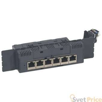 Коммутатор компьютерный RJ45 Legrand Celiane 6 портов 067361