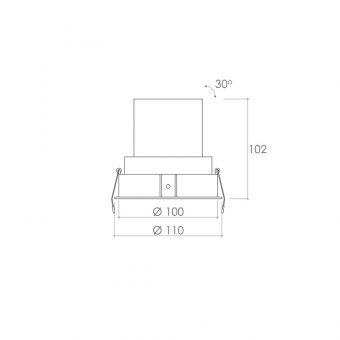 Встраиваемый светильник Alter Led 205-522 202-0321