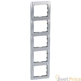 Рамка 5-постовая Legrand Galea Life тертый алюминий 771959