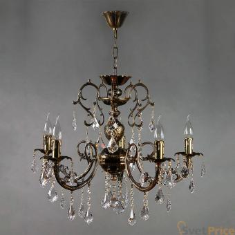 Подвесная люстра Ambiente Alicante 8888/5 PB Leaf Crystal