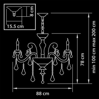 Подвесная люстра Osgona Lusso 788082