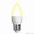 Лампа светодиодная диммируемая (UL-00004297) Uniel E27 7W 3000K матовая LED-C37 7W/3000K/E27/FR/DIM PLP01WH