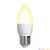 Лампа светодиодная диммируемая (UL-00004297) Uniel E27 7W 3000K матовая LED-C37 7W/3000K/E27/FR/DIM PLP01WH