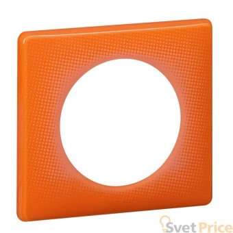 Рамка 1-постовая Legrand Celiane оранжевый муар 066651