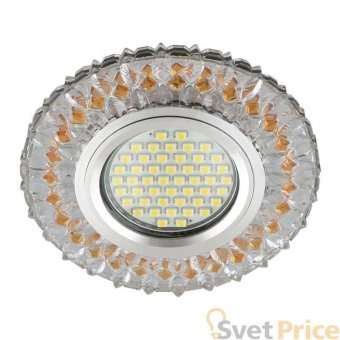 Встраиваемый светильник Fametto Luciole DLS-L138 Gu5.3 Glassy/Light Tea