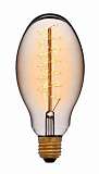 Лампа накаливания E27 60W груша прозрачная 053-686