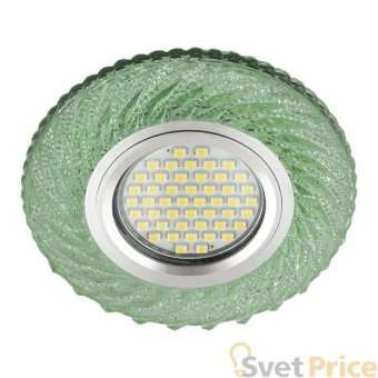 Встраиваемый светильник Fametto Luciole DLS-L137 Gu5.3 Glassy/Green