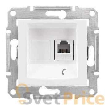 Розетка телефонная RJ11 Schneider Electric Sedna SDN4101121